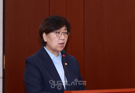 ▲정은경 보건복지부 장관/영등포시대 db