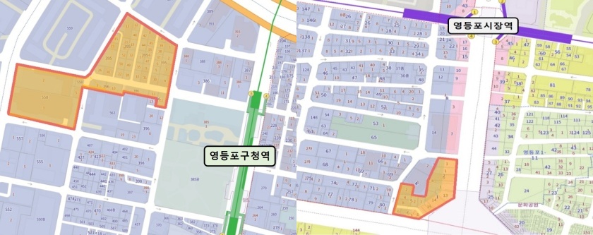 골목형상점가 ‘영등포구청 3번 출구’ 및 ‘영등포 로터리상가’ 대상지